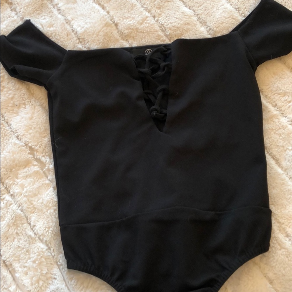 Lace up body suit